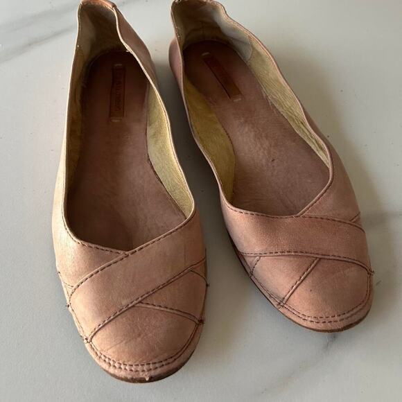 Frye Dusty Pink Leather Ballet 🩰 Flat - Picture 1 of 7